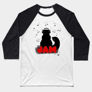 Black Cat Poe Baseball T-Shirt